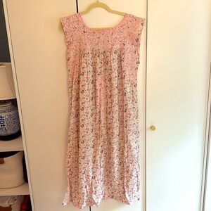 Mi Golondrina Pink Maxi Dress